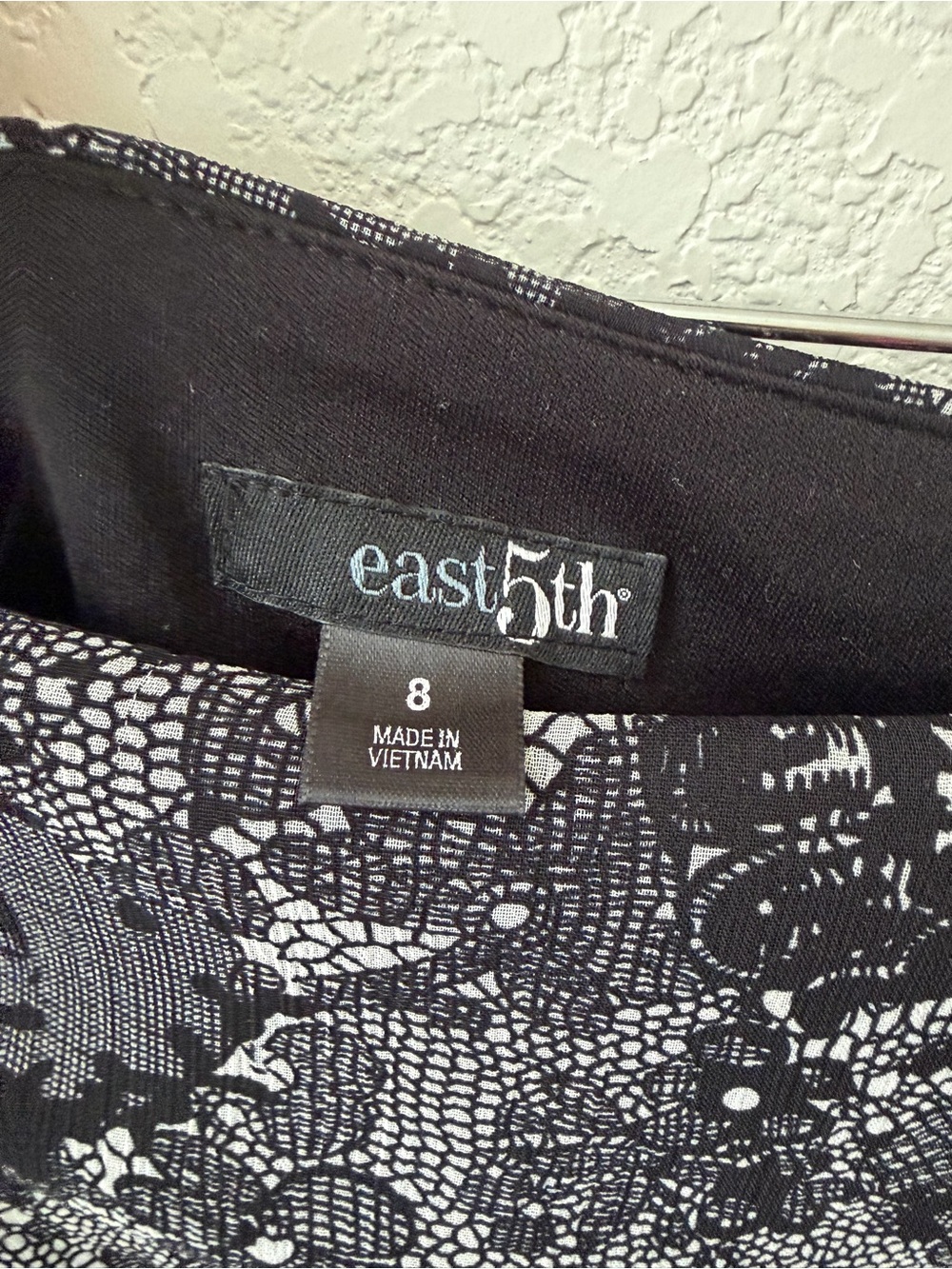 East 5th Black & Gray Floral A-Line Skirt sold at JcPenny - Picture 2 of 7